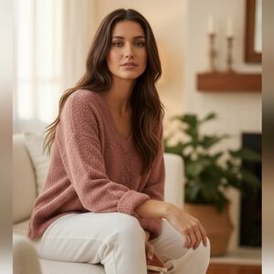 Anthropologie Sleeping On Snow Wool Blend Sweater